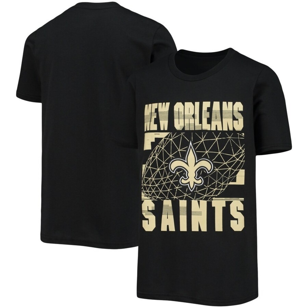 Youth New Orleans Saints Black Flight Plan T-Shirt